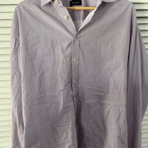 AND Men's Light Purple Microdot Button-Down Shirt